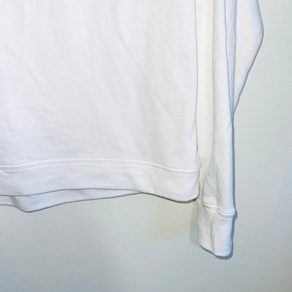 Fabletics Never Settle White Pullover Graphic Swe… - image 6